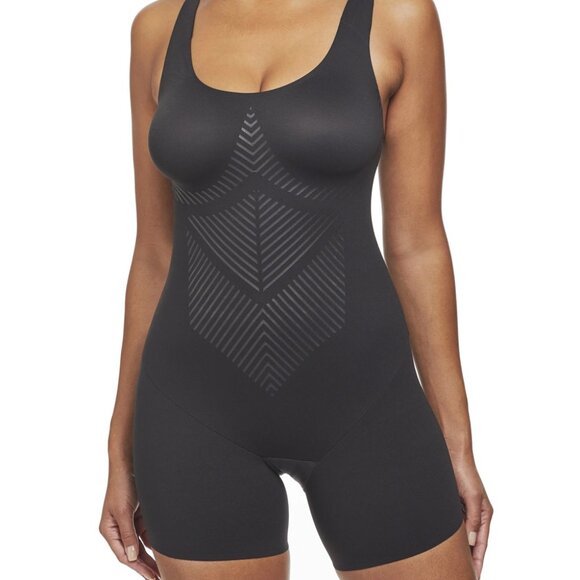 TC Fine Intimates Iconic Core Mid-Thigh Booty Lift Shaping Bodysuit - 4951 Black